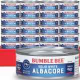24-Pack 5-Oz Bumble Bee Solid White Albacore Tuna in Water $13.67 w/ S&S + Free Shipping w/ Prime or on $35+