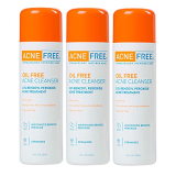 3-Pack 8-Oz AcneFree Oil-Free 2.5% Benzoyl Peroxide Acne Cleanser