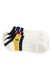 3-Pack Polo Ralph Lauren Men's Assorted Vintage Varsity Stripe No-Show Socks (Off White) $8.60 + Free Shipping