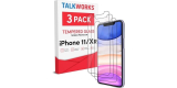 (3 Pack) iPhone 11/XR TalkWorks Glass Screen Protector – $2.99 – Free shipping for Prime members