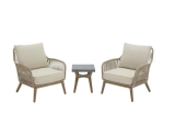 3-Piece Hampton Bay Haymont Steel Wicker Outdoor Patio Conversion Seating Set w/ Beige Cushions $333 + Free Shipping