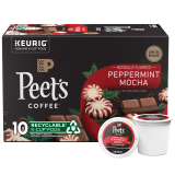 30-Count Peet’s Coffee K-Cup Pods for Keurig Brewers (Peppermint Mocha) $18