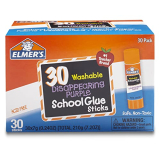 30-Pack 0.24-Oz Elmer's Disappearing Purple School Glue Sticks (Washable) $7.82 + Free Shipping w/ Prime or on orders $25+