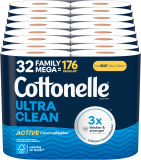 32-Count Cottonelle Toilet Paper Family Mega Rolls (Ultra Clean) $24.10 w/ S&S + Free Shipping w/ Prime or on $35+