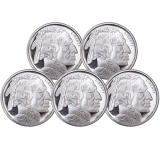5 1oz. Silver Rounds at Spot Price $23.42