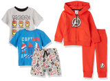 5-Piece Amazon Essentials Disney, Marvel & Star Wars Toddler, Little Kids' & Big Kids' (Boys' & Girls') Outfit Sets in Limited Sizes from $13.88 + Free Shipping w/ Prime or on $25+