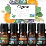 5-Piece Cliganic Organic Aromatherapy Essential Oils Set (5 Scents) $7 w/ S&S + Free Shipping w/ Prime or on $35+