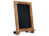 9.5” x 14” Rustic Torched Wood Tabletop Chalkboard with Legs/Vintage $5.66 + Free Shipping
