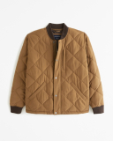 Abercrombie & Fitch Men's Quilted Liner Jacket (Brown) $55 + Free Store Pickup or Free S&H on $99+