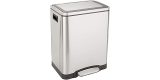 Amazon Basics 30L Dual Bin Trash Can w/Foot Pedal (Stainless Steel) $38.99