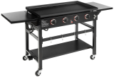 Amazon Basics Outdoor 4 Burner Gas Griddle with 36-Inch Matte Enamel Coated Griddle Top and Side Shelfs – $251.01 + F/S