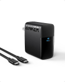 Anker 100W USB-C Charger, Anker PIQ 3.0 Compact and Foldable Fast Charger, 5 ft Cable Included, $26.59