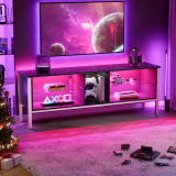 Bestier Modern TV Stand for TVs up to 70" LED Entertainment Center with Storage Cabinet $120 + Free Shipping