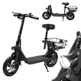 BornTech Electric Bicycle for Adults Electric Scooter with Seat Electric Bike Foldable E-Bike Commuter – $338.77