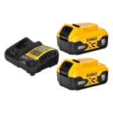 DEWALT 20V MAX Battery Charging Kit, Includes 2 Batteries + Charger, 5Ah (DCB205-2CK)