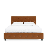 DHP Dakota Tufted Upholstered Platform Bed Frame (Queen, Camel Faux) $172 + Free Shipping
