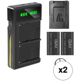 GVM 2 x NP-F970 6600mAh Batteries with Dual Charger and V-Mount Adapter (2-Pack) $149.00 + Free Shipping @B&H Deal Zone