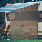 Goplus 9’x7′ Black RV Awning Side Sun Shade w/ Complete Kits $36.79 + Free Shipping