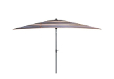 Hampton Bay 10' x 6' Striped Aluminum Patio Umbrella w/ Crank & Auto-Tilt $59 + Free Shipping
