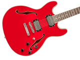 Indio by Monoprice Red Boardwalk Semi-Hollow Body Electric Guitar just $110 + FS in cart with promo code