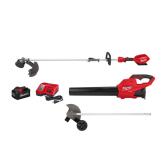 M18 FUEL 18V Lithium-Ion Brushless Cordless QUIK-LOK String Trimmer/Blower Combo Kit with Edger Attachment(3-Tool) – $389.00