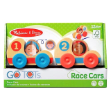 Melissa & Doug GO Tots Wooden Race Cars (2 Cars, 2 Disks)