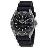 SEIKO 5 Automatic Black Dial Black Rubber Men’s Watch $134 + Free Shipping