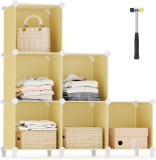 SONGMICS 11.8″ x 11.8″ x 11.8″ 6 Cube Storage Organizer $15 + Free Shipping w/ Prime or orders $35+