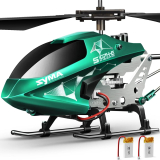 SYMA S107H Remote Control Helicopter w/ Altitude Hold + 2 Batteries (Dark Green or Sky Blue) & More $29.14 + Free Shipping