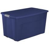 Sterilite 45 Gal. Wheeled Latch Tote Stadium Blue – $22.98