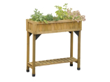 Vegtrug: 4-Pocket Slimline Cedar Herb Garden Planter $45, 8-Pocket Customizable Cedar Herb Garden Planter w/ Shelf $60 + Free Shipping w/ Prime