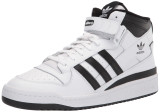 adidas Original Men's Forum Mid Sneaker (White/Black/White, Select Sizes) $55 + Free Shipping