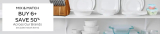 ix and match corelle bowls and plates buy 6 and save 50% – must buy 6 items or more to get saving $1.85
